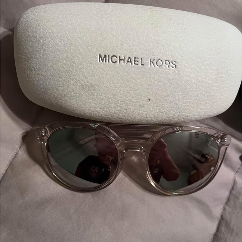 Michael Kors Transparent Sunglasses with White Case